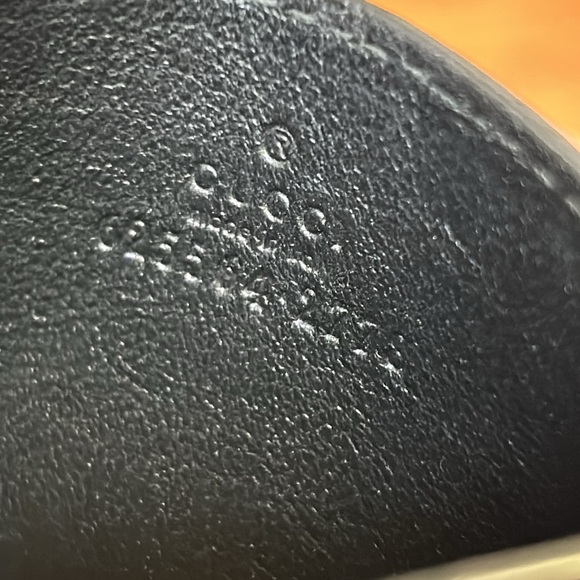 Authentic Gucci Black GG Embossed Perforated Leather Card Case Wallet - Picture 7 of 14